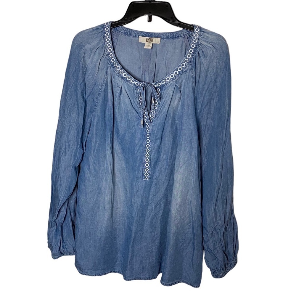 Vintage America Blues Women’s Chambray Top